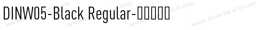 DINW05-Black Regular字体转换